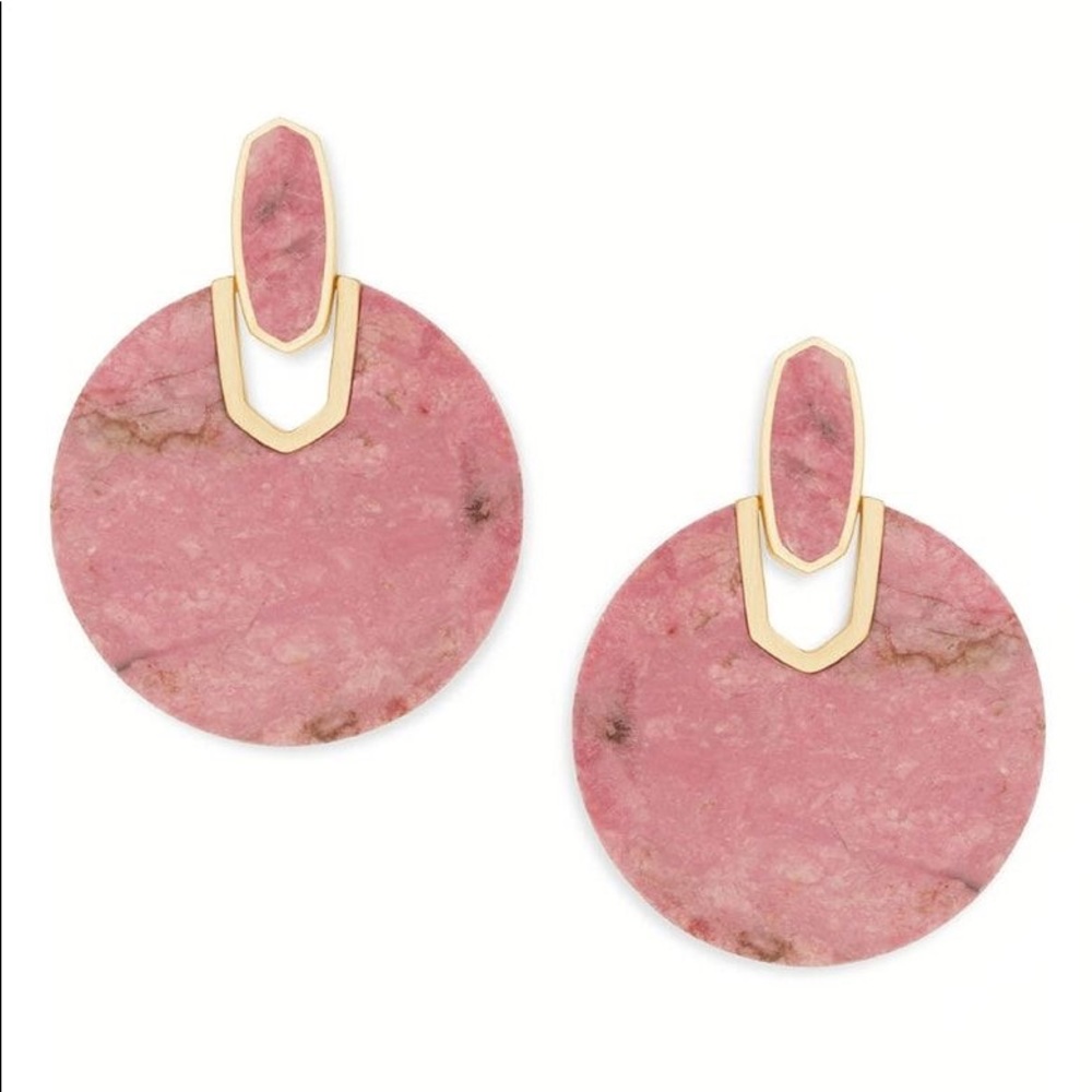 Kendra Scott Didi Rhodonite Earrings Pink